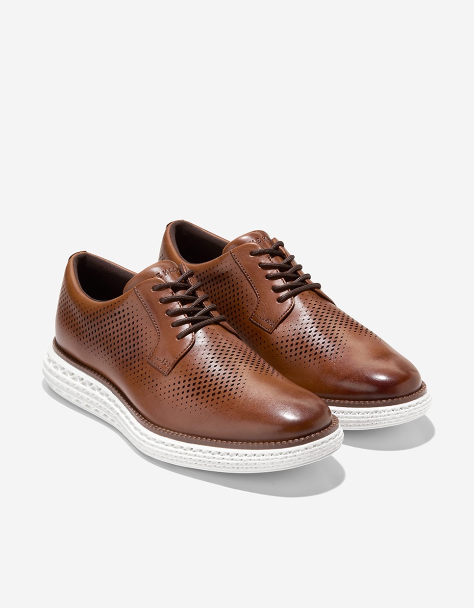 Sapato Oxford Confecionado em Pele com Amortecimento Skyweave™ Castanho-4
