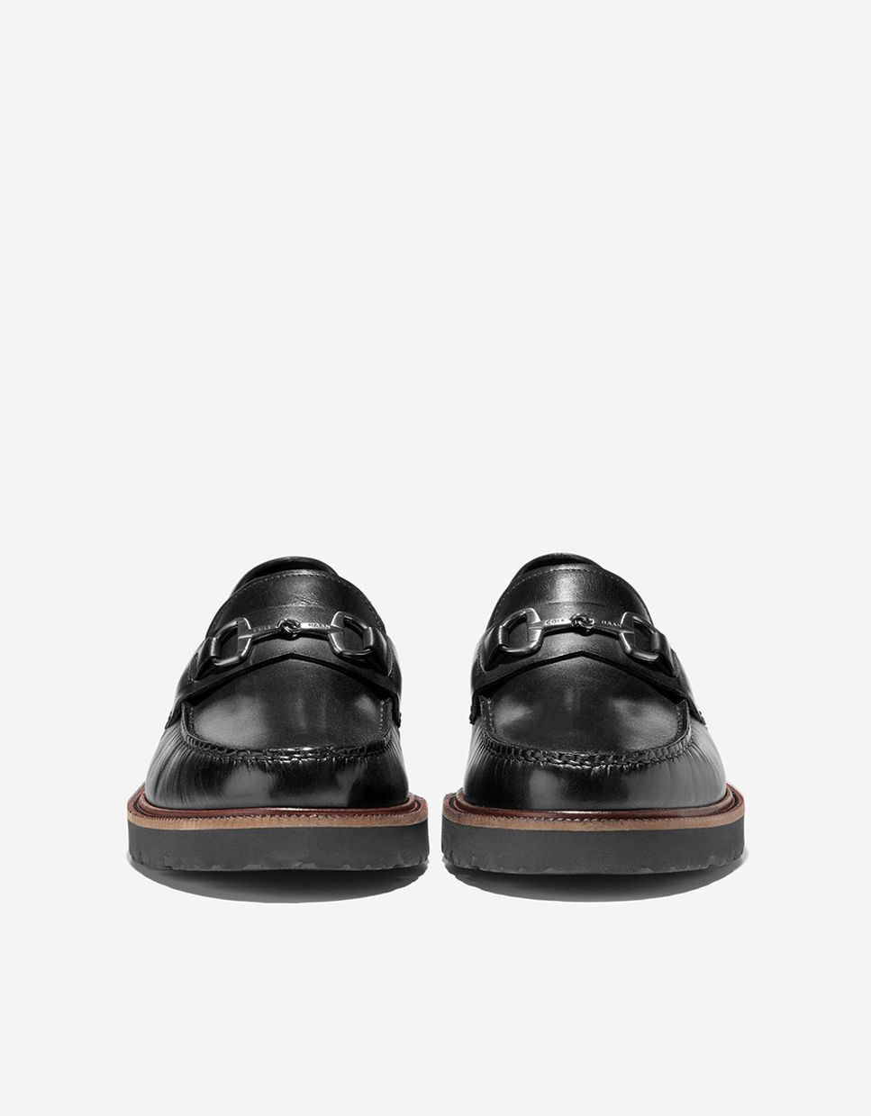 Mocassins em Pele com Fivela Decorativa Preto-2