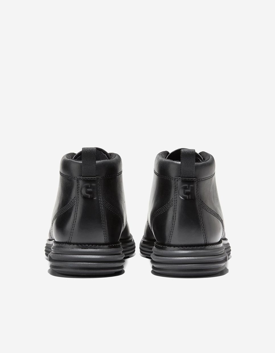 Botins Confecionados em Pele Impermeável Preto-4