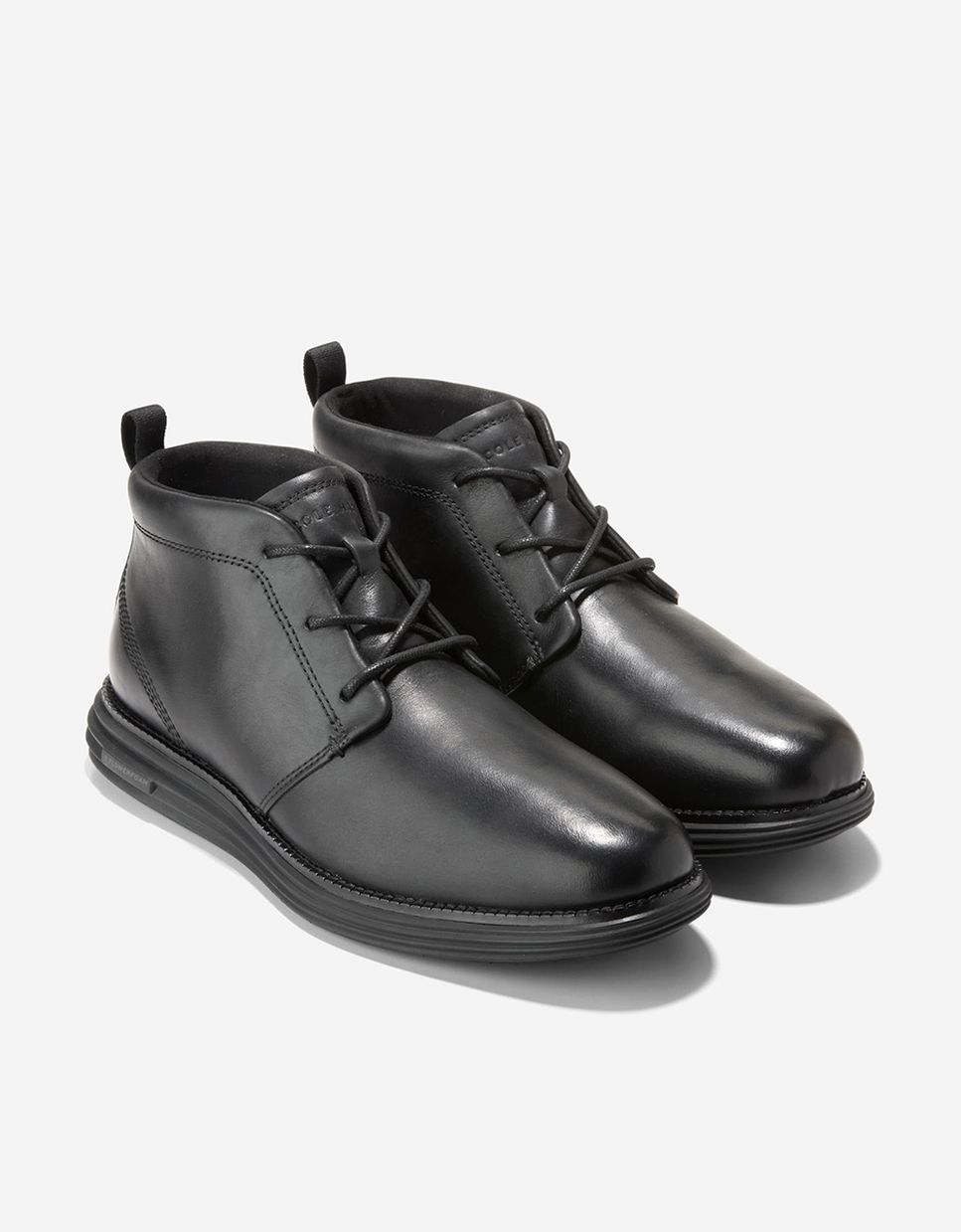 Botins Confecionados em Pele Impermeável Preto-5