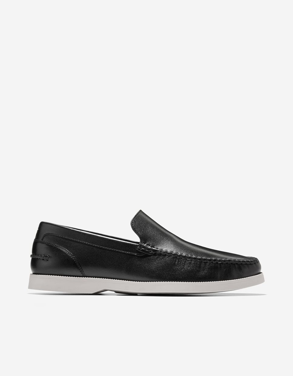 Mocassins de Pele com Palmilha Acolchoada Preto-2