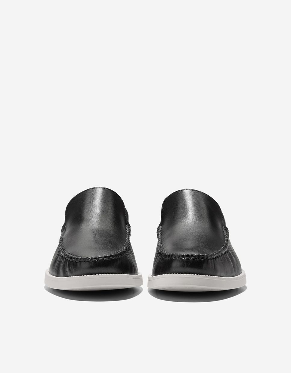 Mocassins de Pele com Palmilha Acolchoada Preto-3