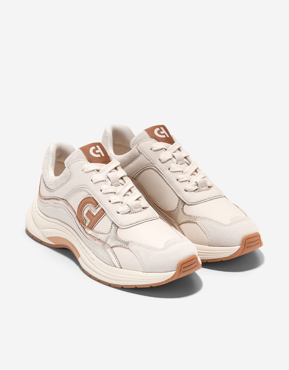 Sapatilhas Desportivas de Inspiração Running Confecionadas em Pele Natural-4