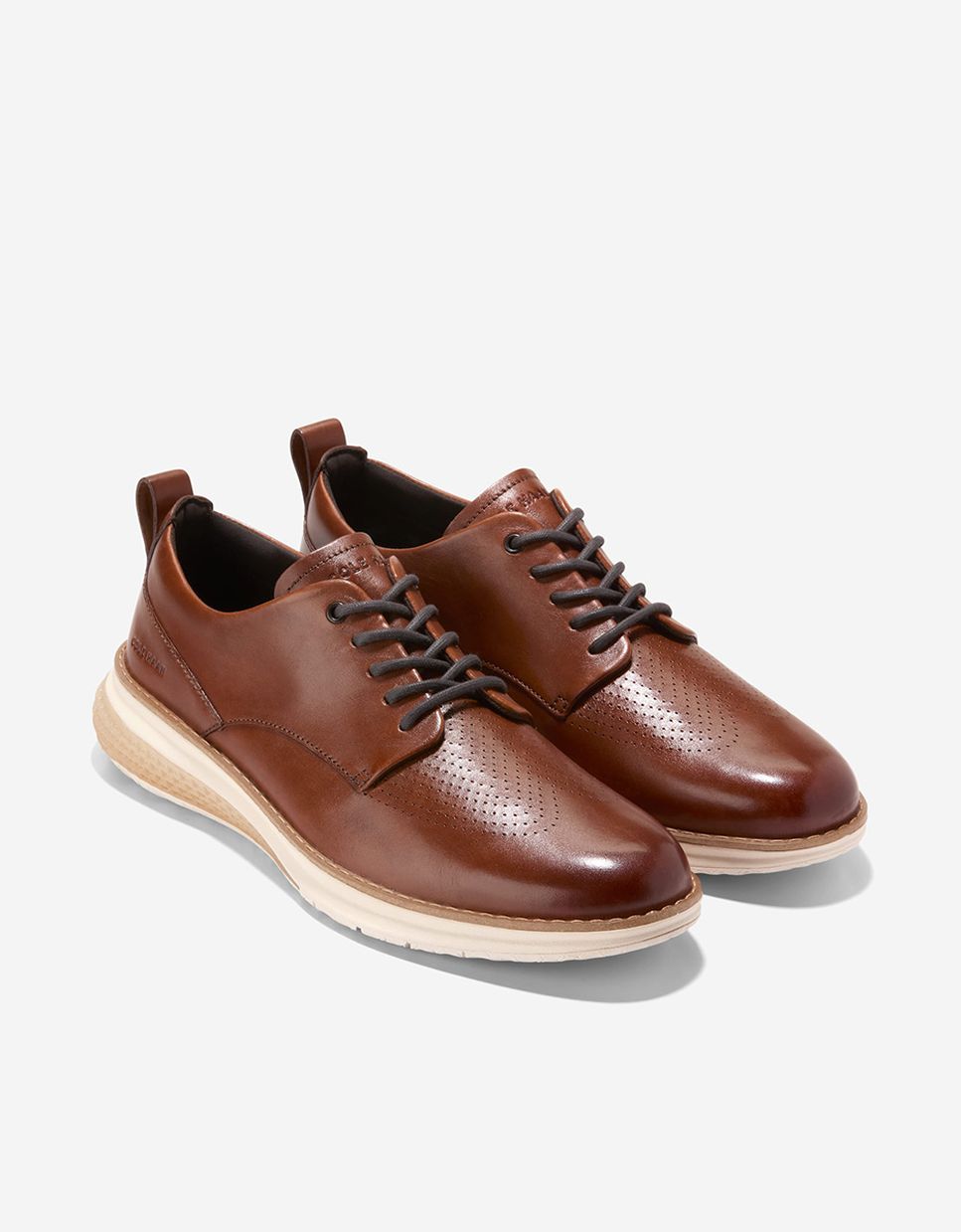 Sapatos Oxford com Sola Flexível Flowerflex™ Confecionados em Pele Castanho-4