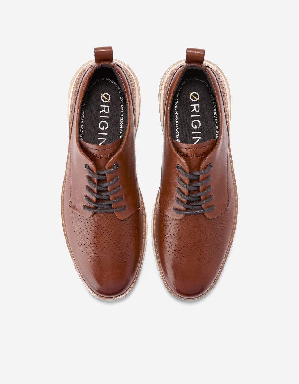 Sapatos Oxford com Sola Flexível Flowerflex™ Confecionados em Pele Castanho-5