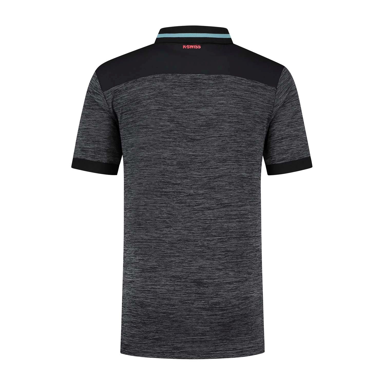 Polo de Ténis e Pádel Hypercourt Melange K·swiss Cinzento-escuro-2