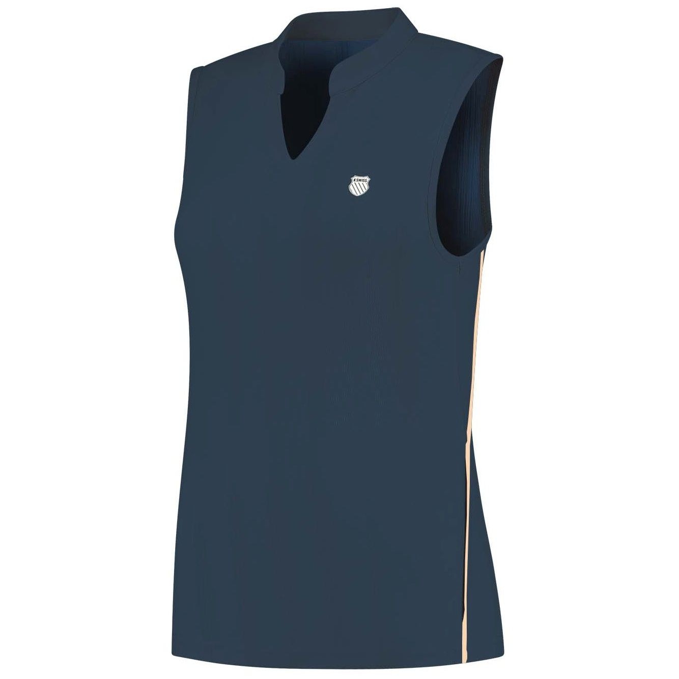 T-shirt de Ténis e Pádel Hypercourt Advantg 4 K·swiss Azul-marinho-1