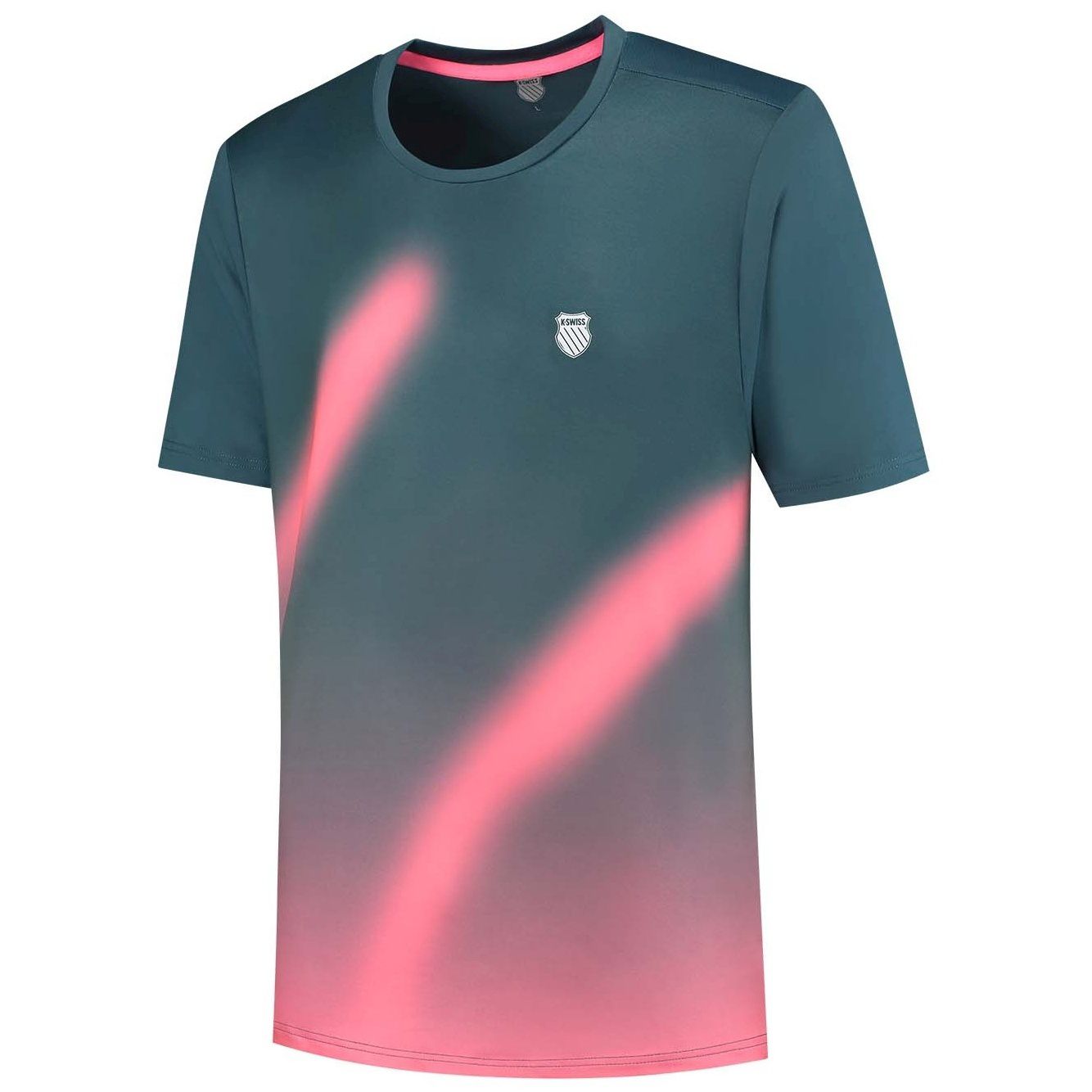 Imagem 0 de T-shirt de Ténis e Padel Hypercourt Print Crew 5 K·swiss
