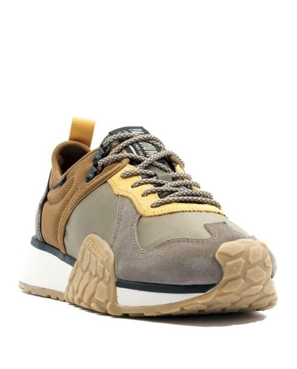 Sapatilhas de Homem Palladium Verdes e Castanhas Verde-2