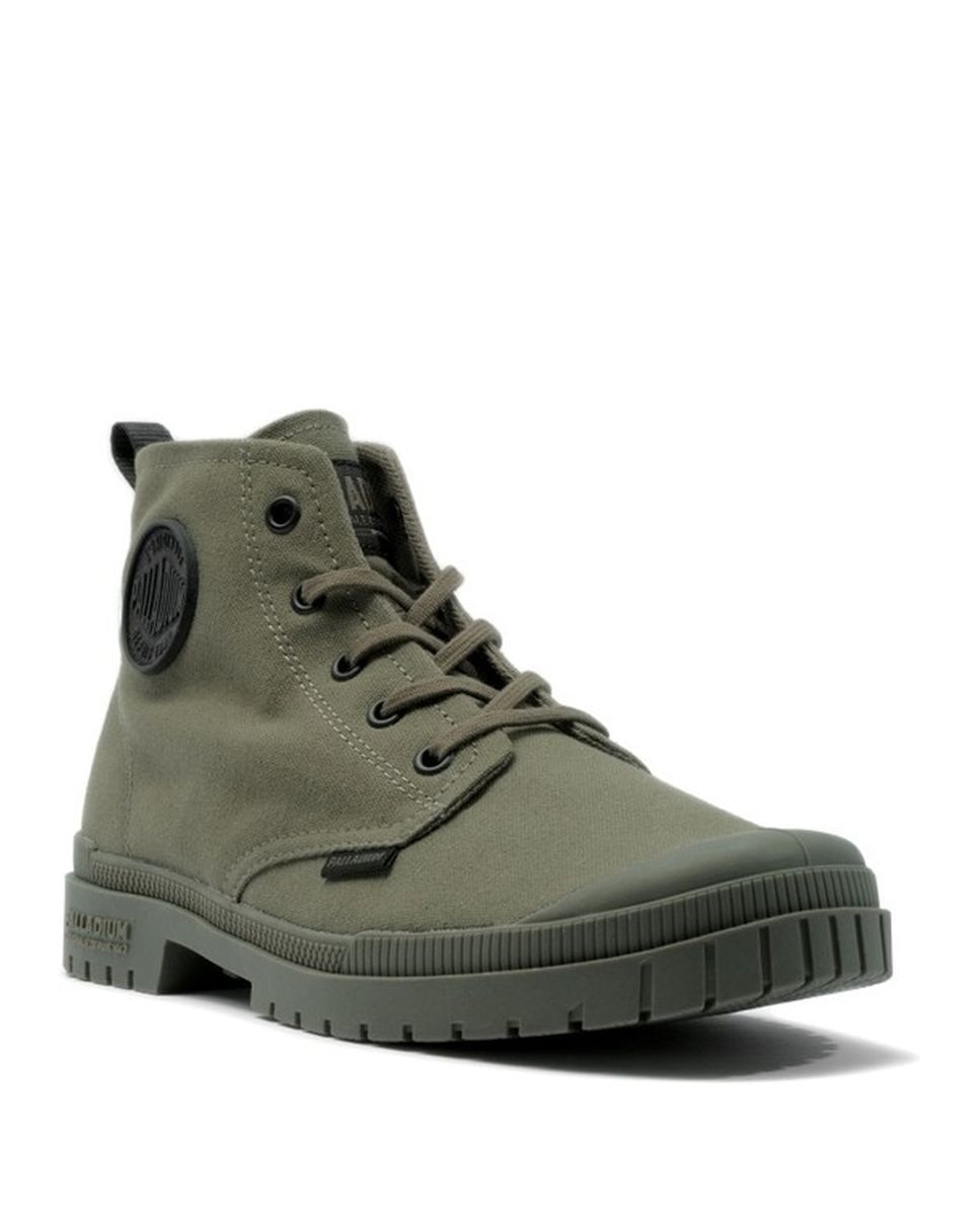 Botas de Homem Palladium Cor Azeitona Verde-2