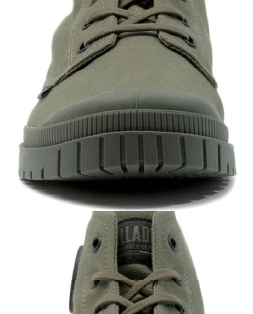 Botas de Homem Palladium Cor Azeitona Verde-3