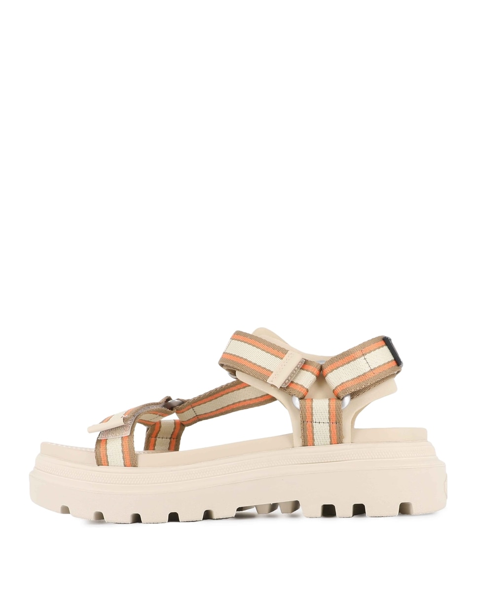 Sandálias de Mulher Palladium em Cor Sahara Creme-3