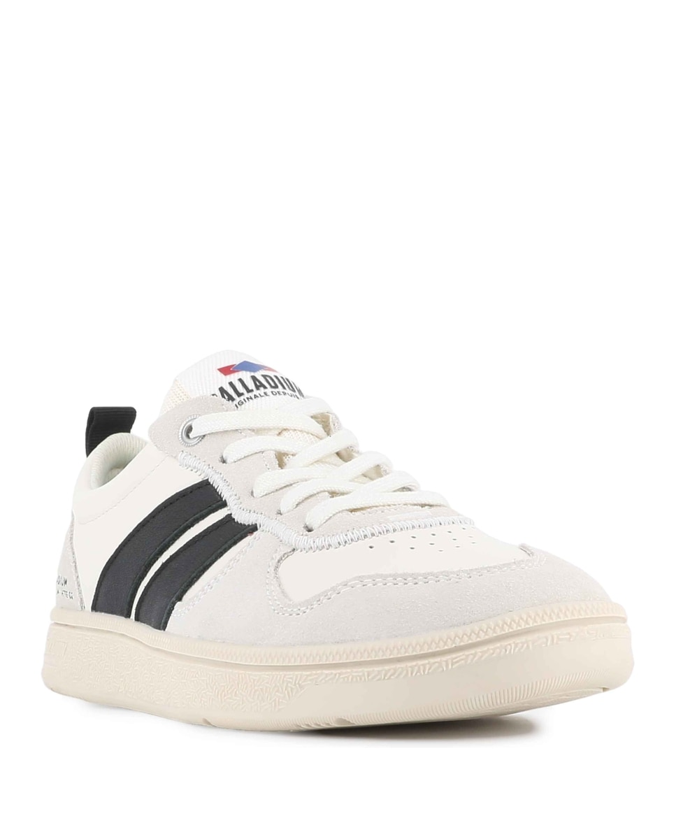 Sapatilhas de Mulher Palladium Brancas e Pretas Creme-2