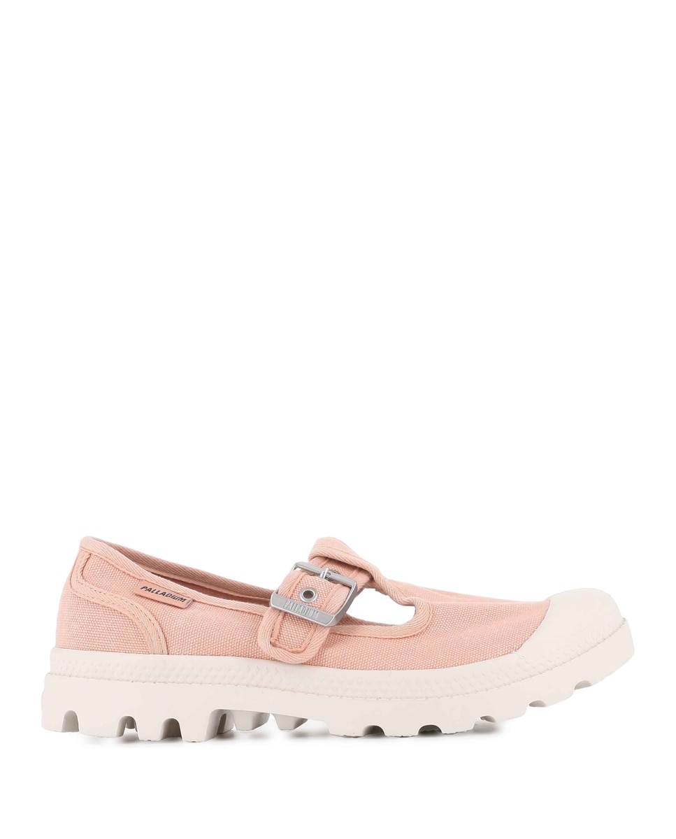 Sapatilhas de Mulher Palladium Cor de Pele Creme-1