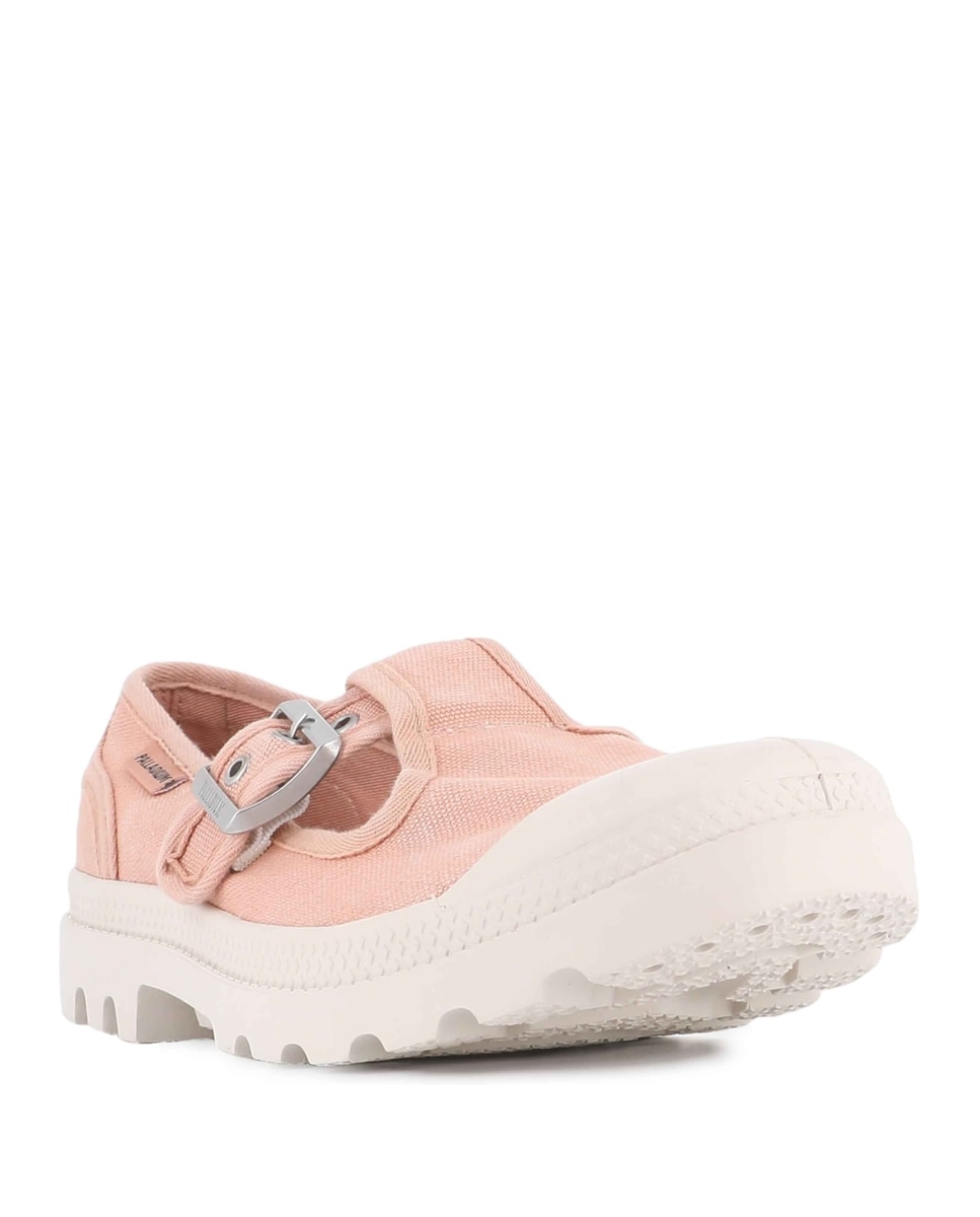 Sapatilhas de Mulher Palladium Cor de Pele Creme-2