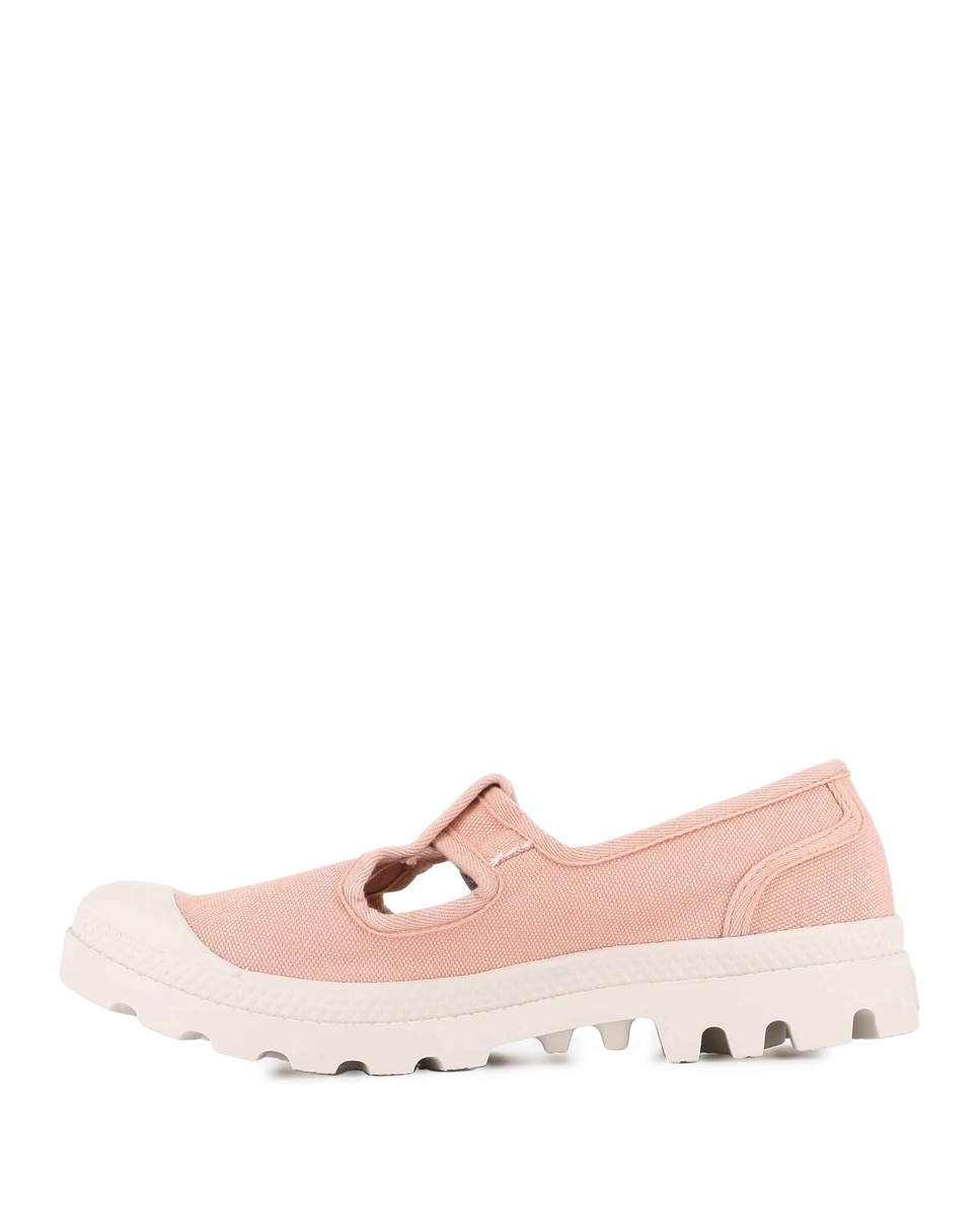 Sapatilhas de Mulher Palladium Cor de Pele Creme-3