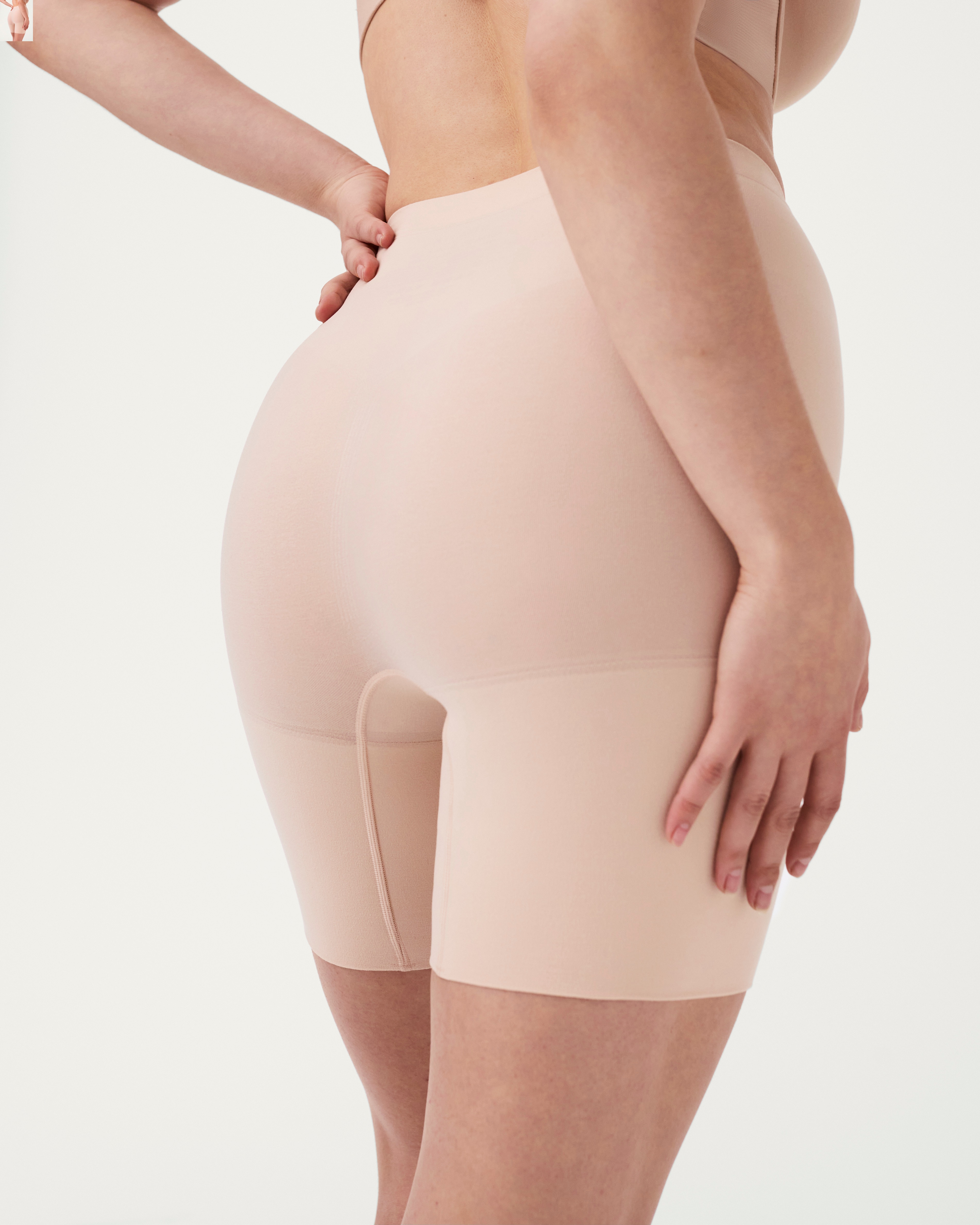 Calças Cinta a Meio Da Perna Seamless Power Spanxsculpt™ Bege-2
