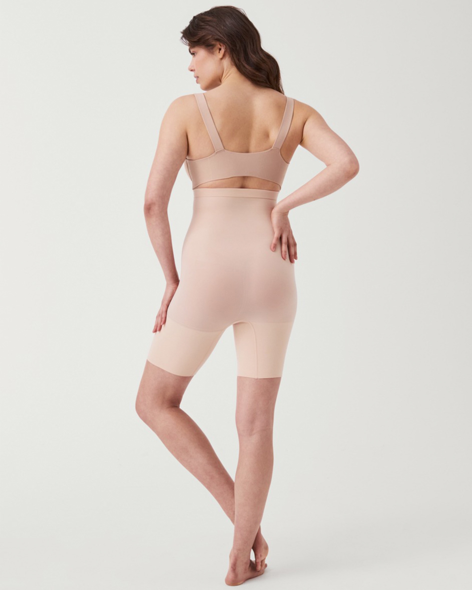 Calças Faixa de Cintura Subida a Meio Da Perna Seamless Power Spanxsculpt™ Bege-2