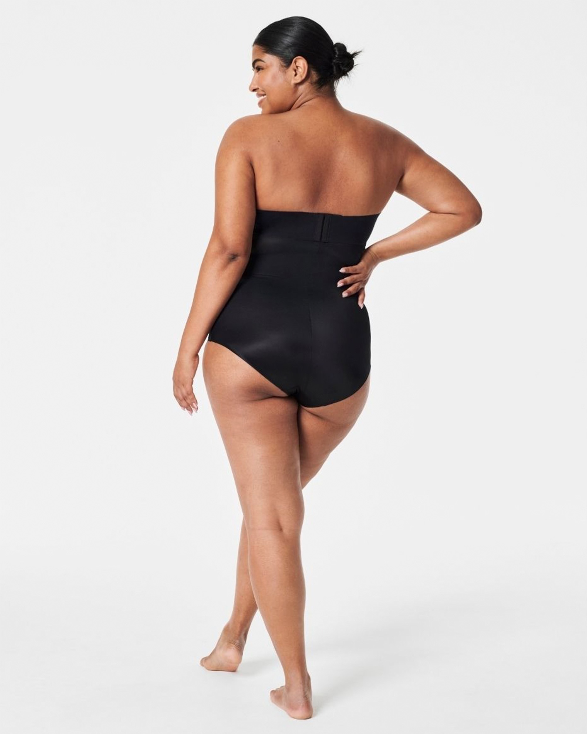 Tanga de Cintura Alta Invisível Spanxshape™ Preto-2