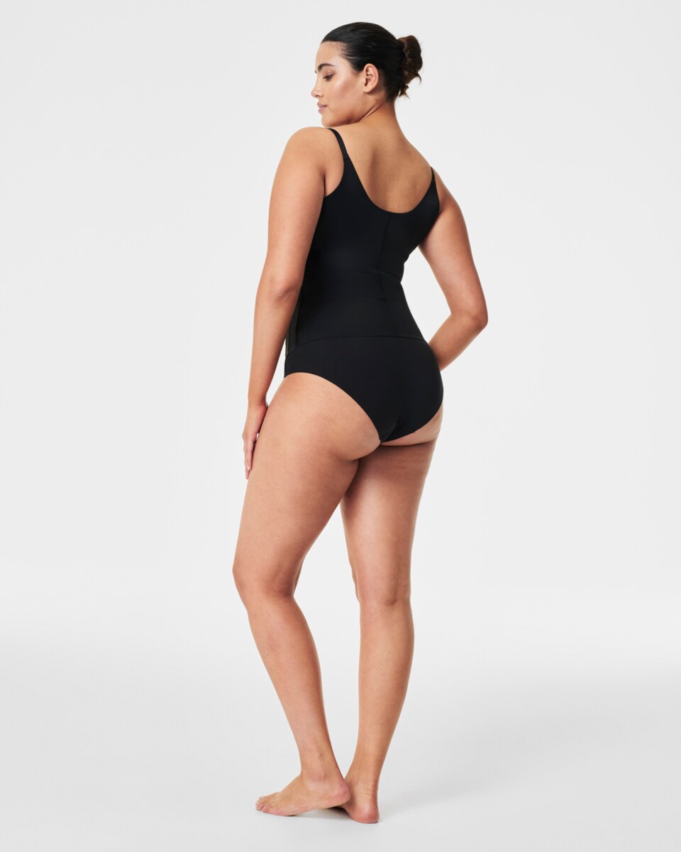 T-shirt Compressora de Peito Descoberto Totalcontour Spanxsupersculpt™ Preto-2