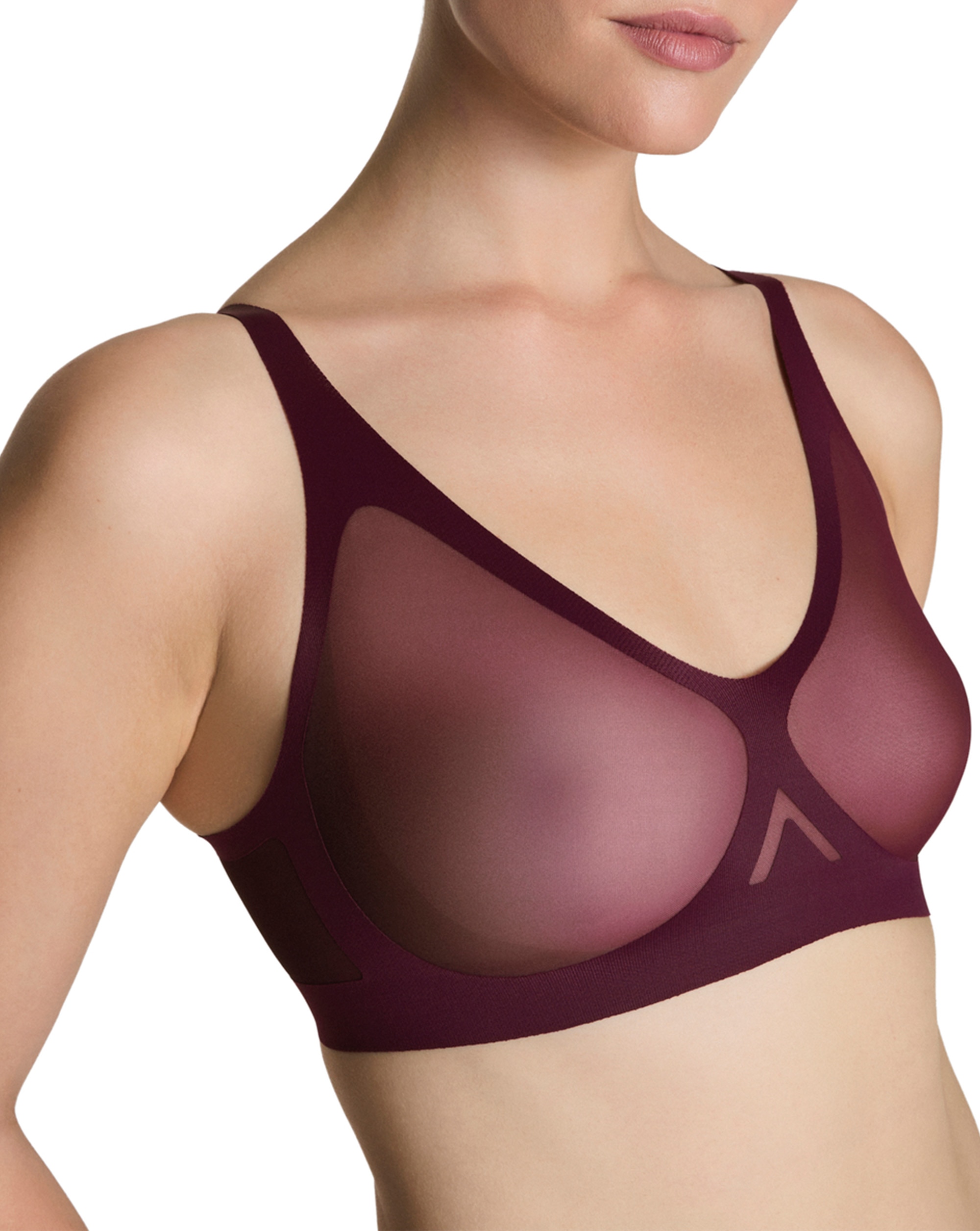 Bralette Sheer Sense Spanxsmooth™ Vinho-1