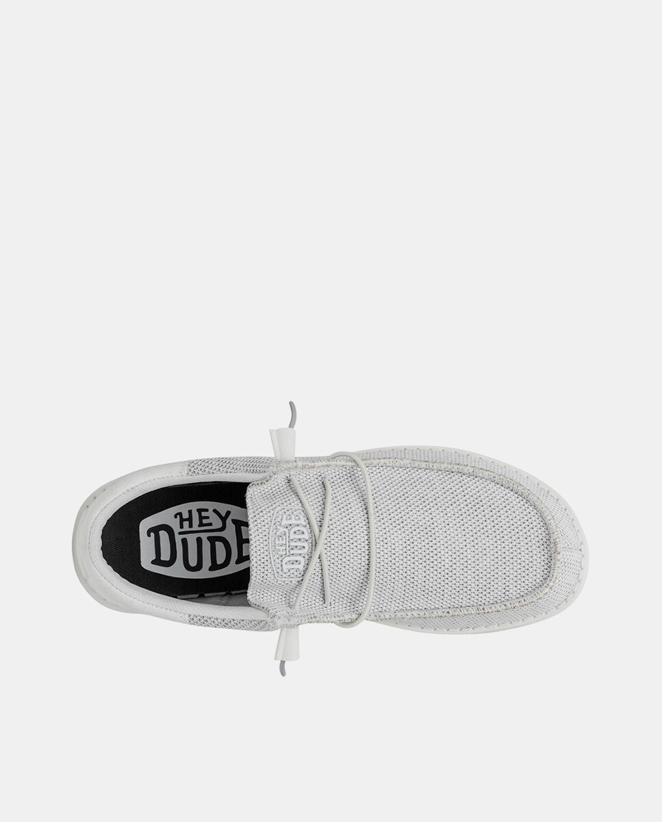 Sapatos de Cordões em Tecido Cinzento-claro-6