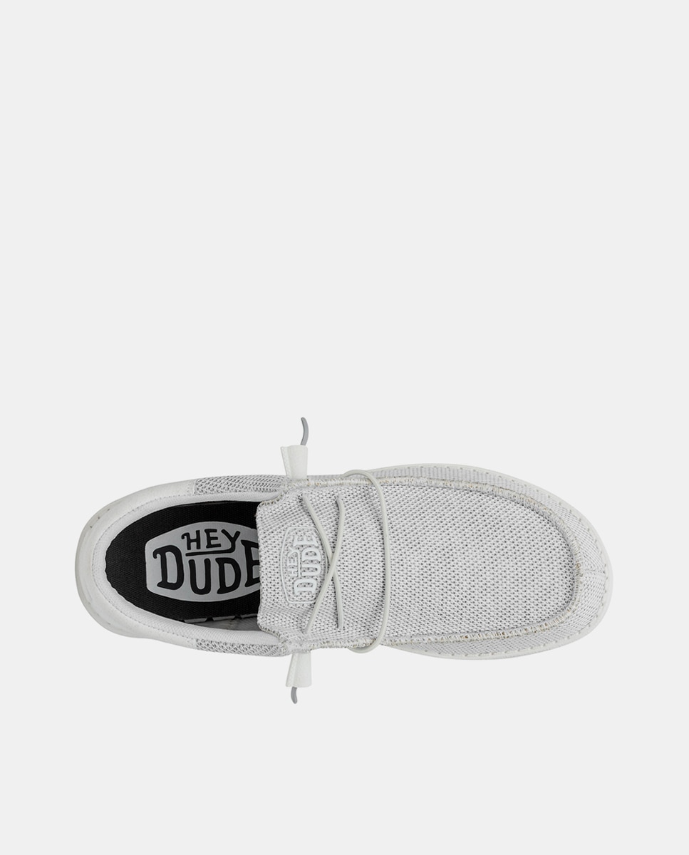 Sapatos de Cordões em Tecido Cinzento-claro-6