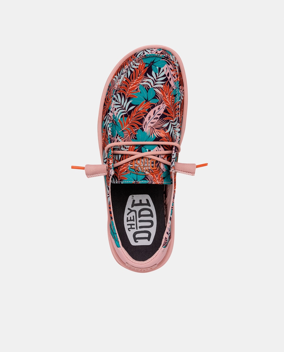 Sapatos de Cordões em Tecido Elástico com Estampado Multicolor-6