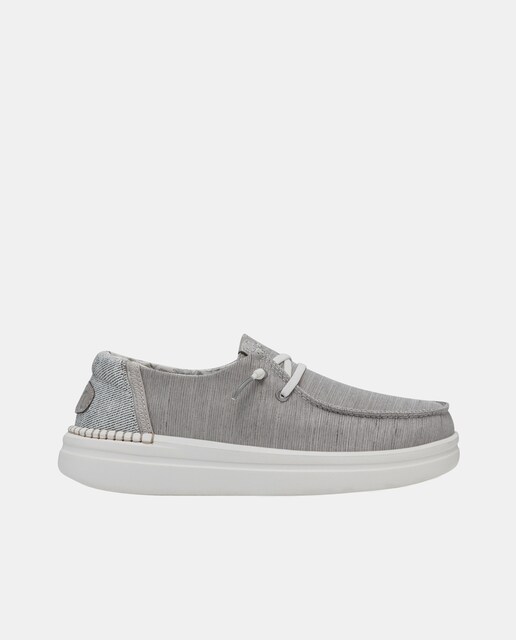 Imagem 0 de Sapatos de Atacadores com Plataforma em Tecido