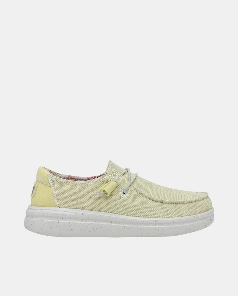 Imagem 0 de Sapatos de Cordões com Plataforma em Tecido