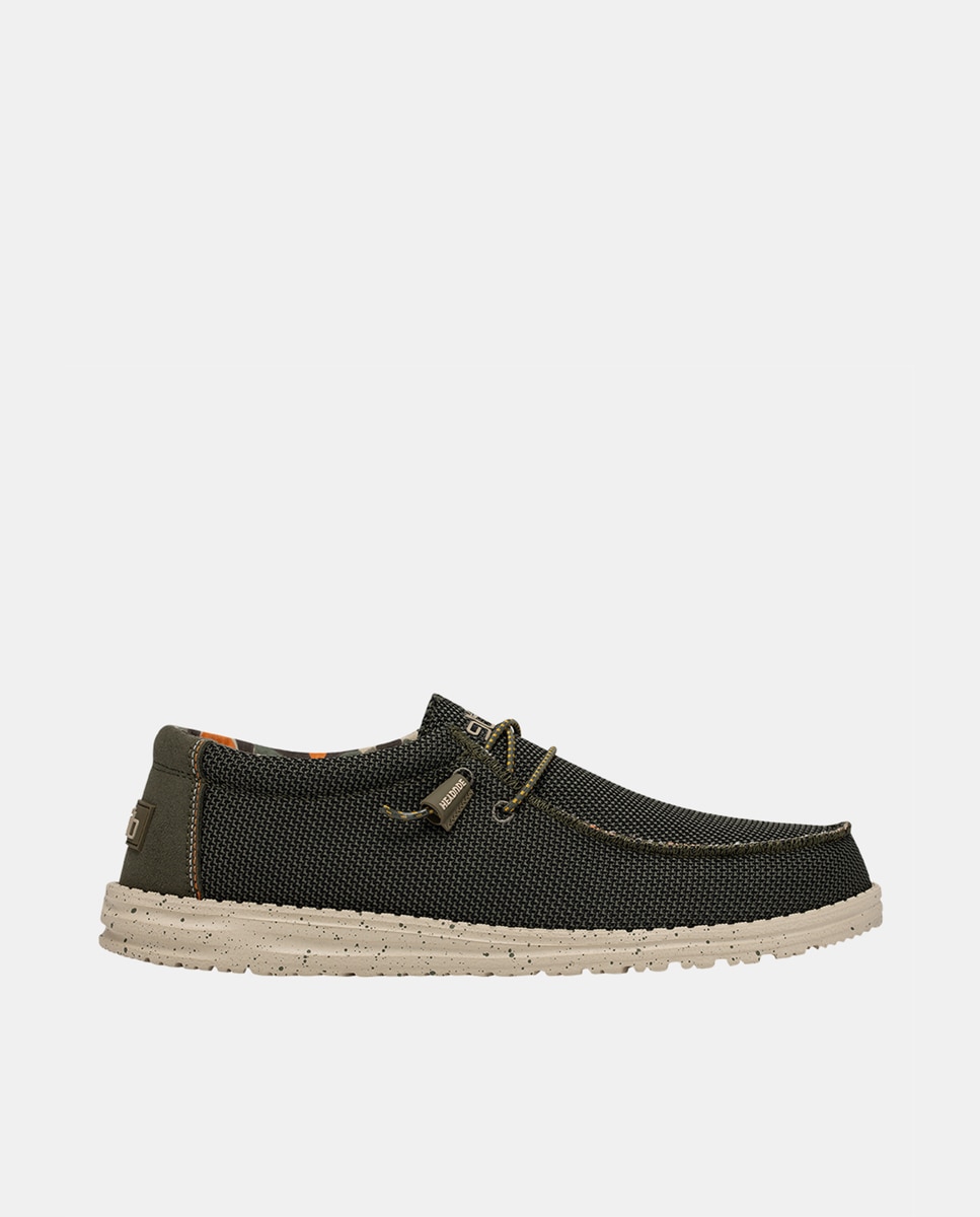 Sapatos de Atacadores Wally Sox com Sola Ultralight e Fecho Elástico Caqui-1