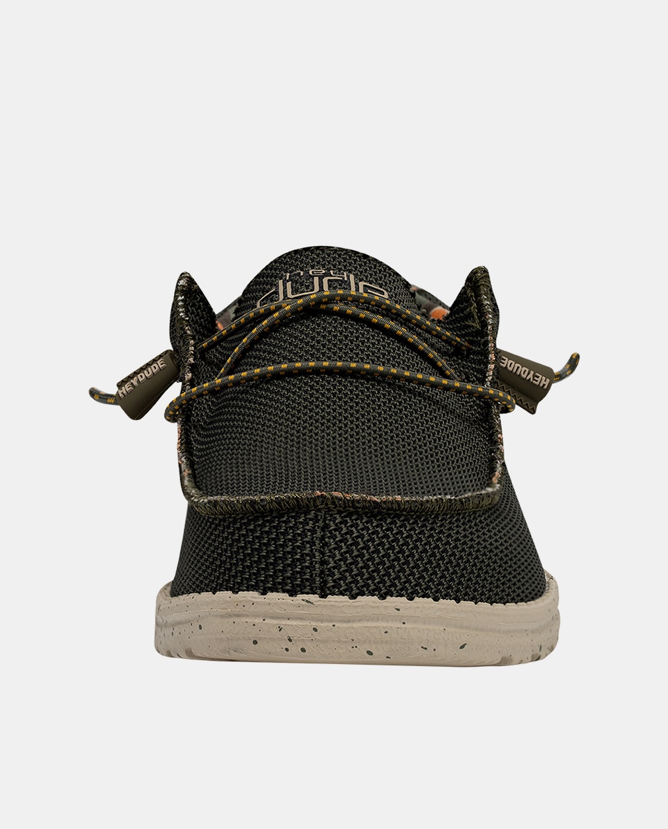 Sapatos de Atacadores Wally Sox com Sola Ultralight e Fecho Elástico Caqui-4