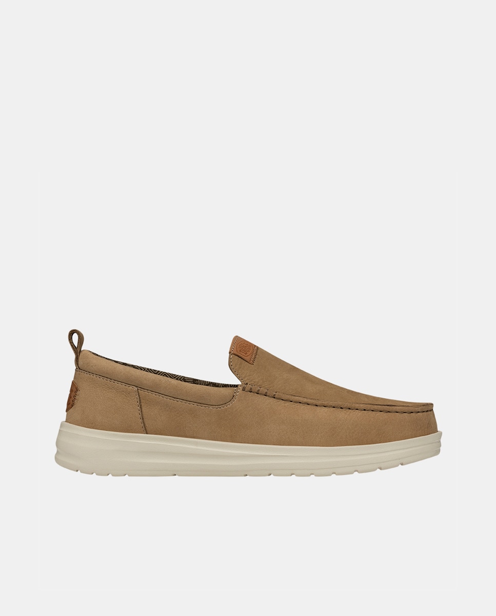 Imagem 0 de Mocassins de Pele e Forro Estampado