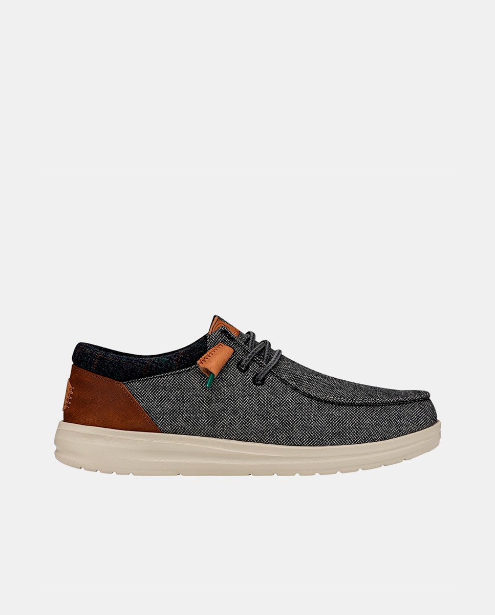 Imagem 0 de Sapatos de Cordões em Lã com Cordões Elásticos