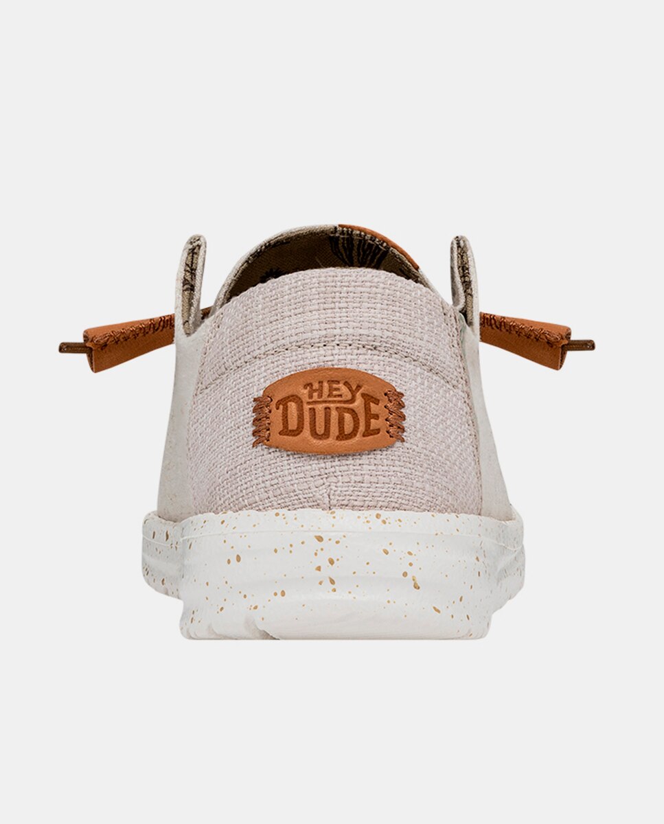 Sapatos de Cordões em Tecido com Plataforma Bege-5