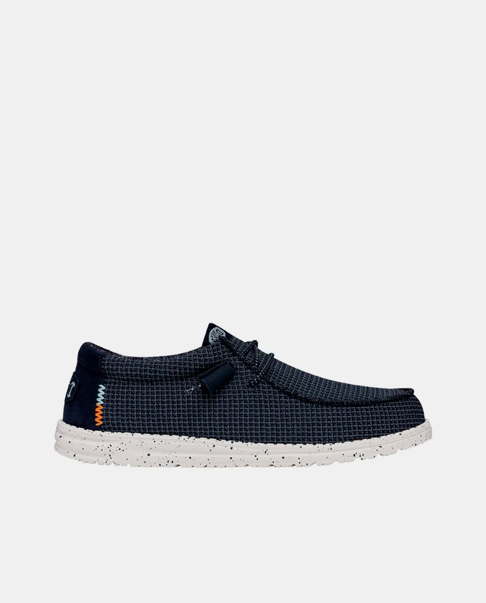 Imagem 0 de Sapatos de Cordões de Malha Elástica e Sola em Contraste