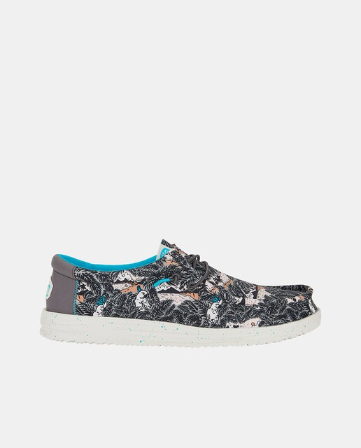 Imagem 0 de Sapatos de Atacadores de Nylon e Estampado Tropical