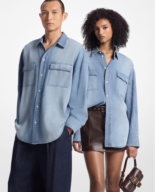 Imagem 0 de Camisa de Gola com Lapela e Bolso Frontais