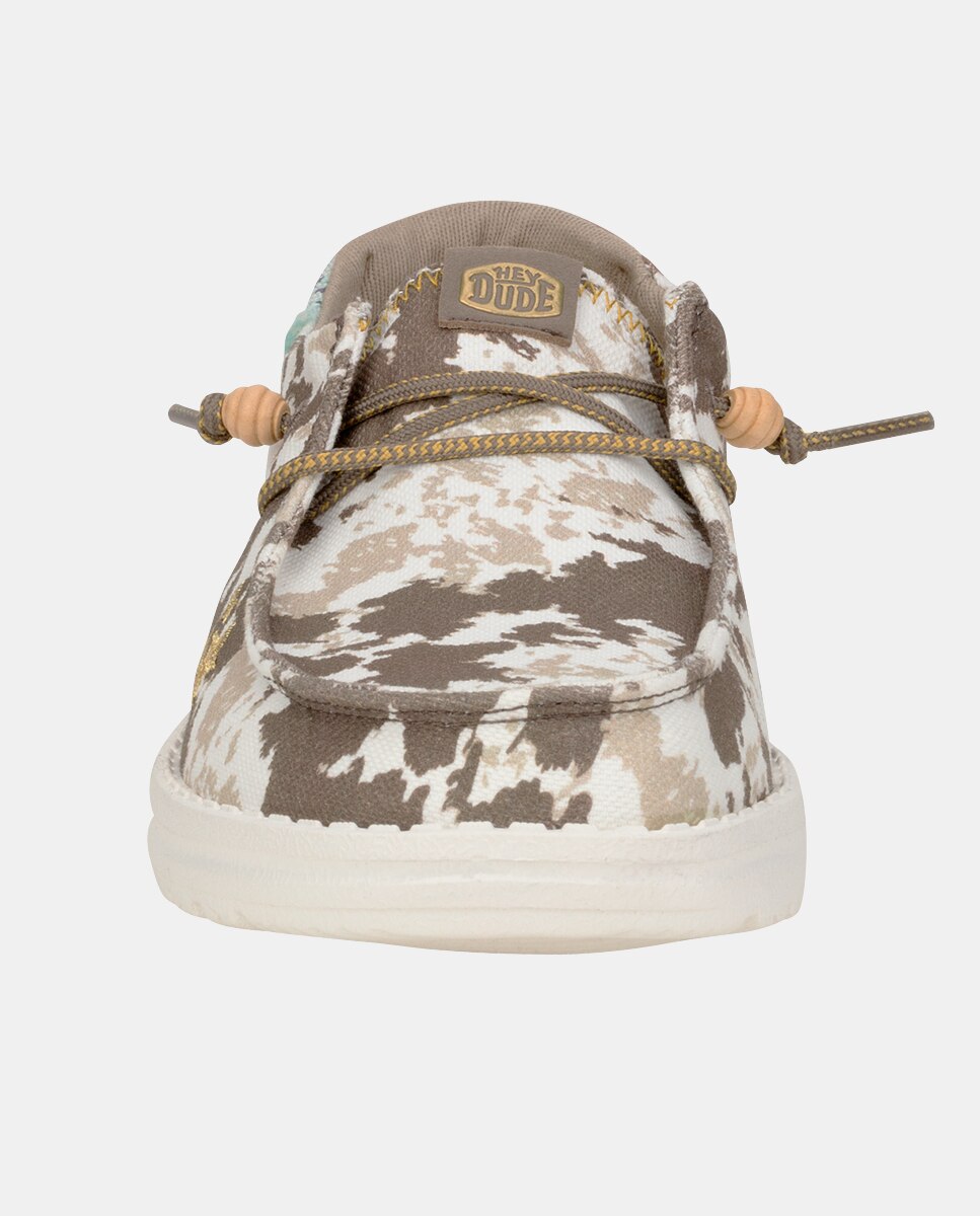 Sapatos de Cordões em Tecido e Detalhes Metalizados Castanho-4