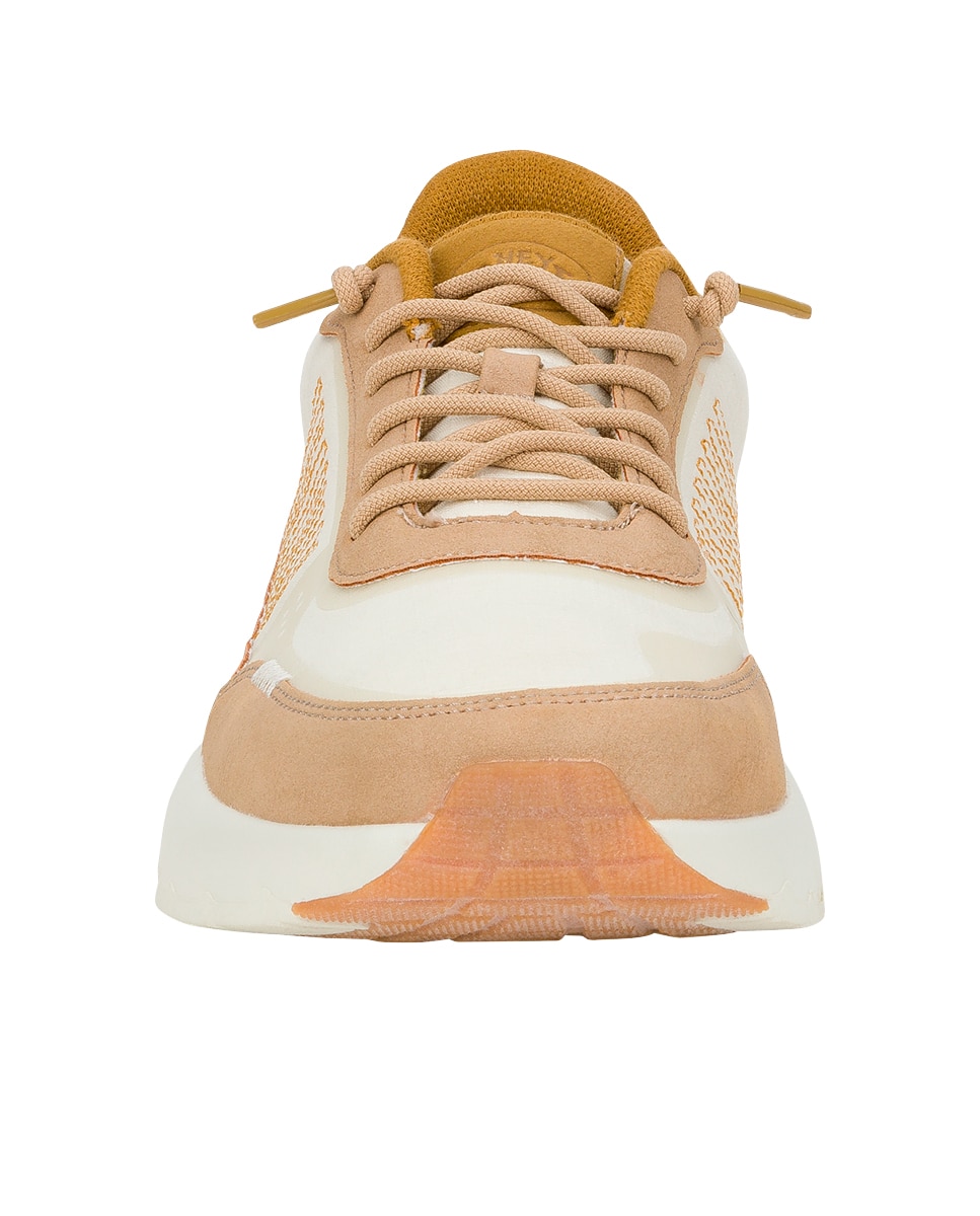 Sapatilhas Desportivas em Nylon e Detalhes de Cor Bege-4
