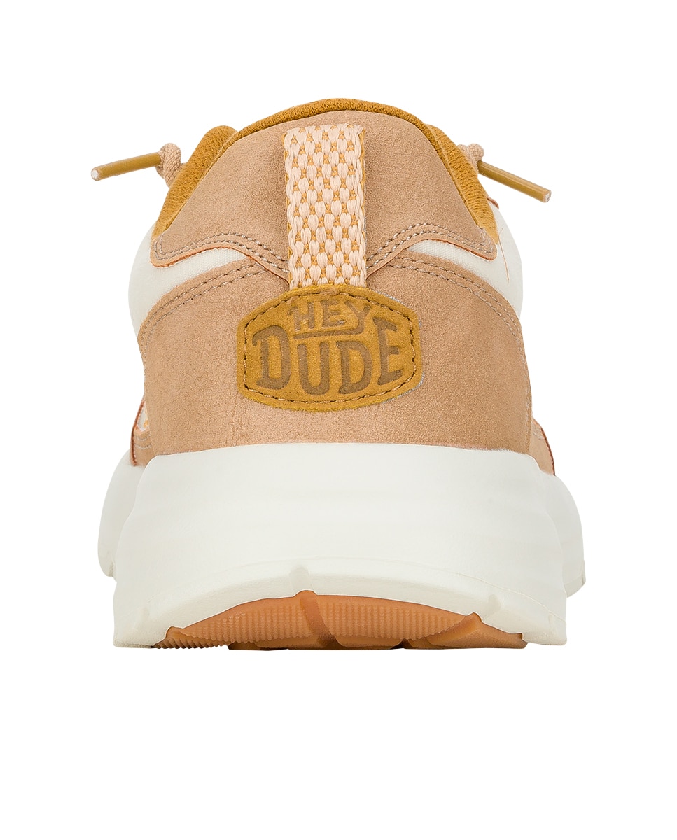 Sapatilhas Desportivas em Nylon e Detalhes de Cor Bege-5
