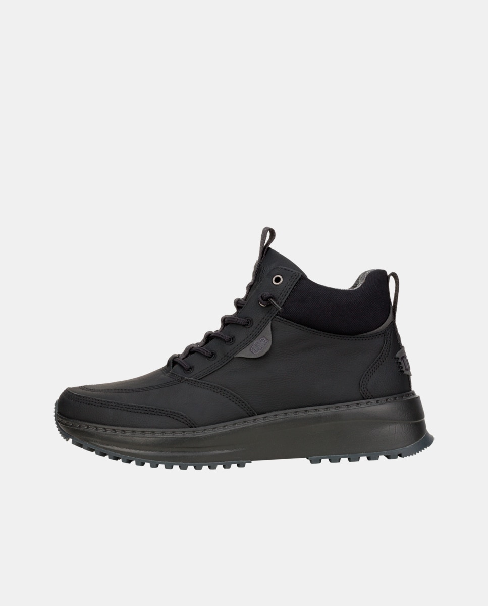 Botins de Cordões com Sola de Tacos Preto-2
