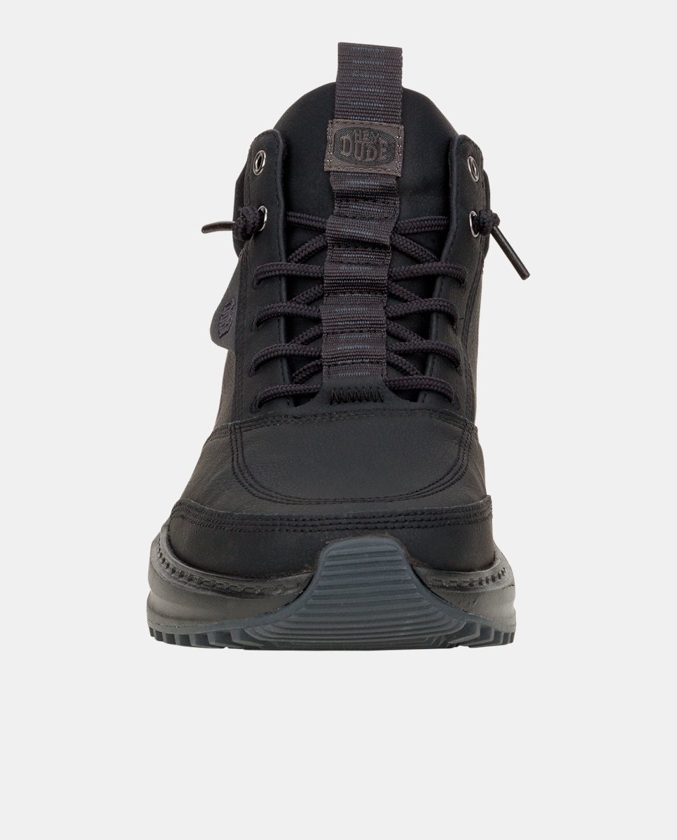 Botins de Cordões com Sola de Tacos Preto-5