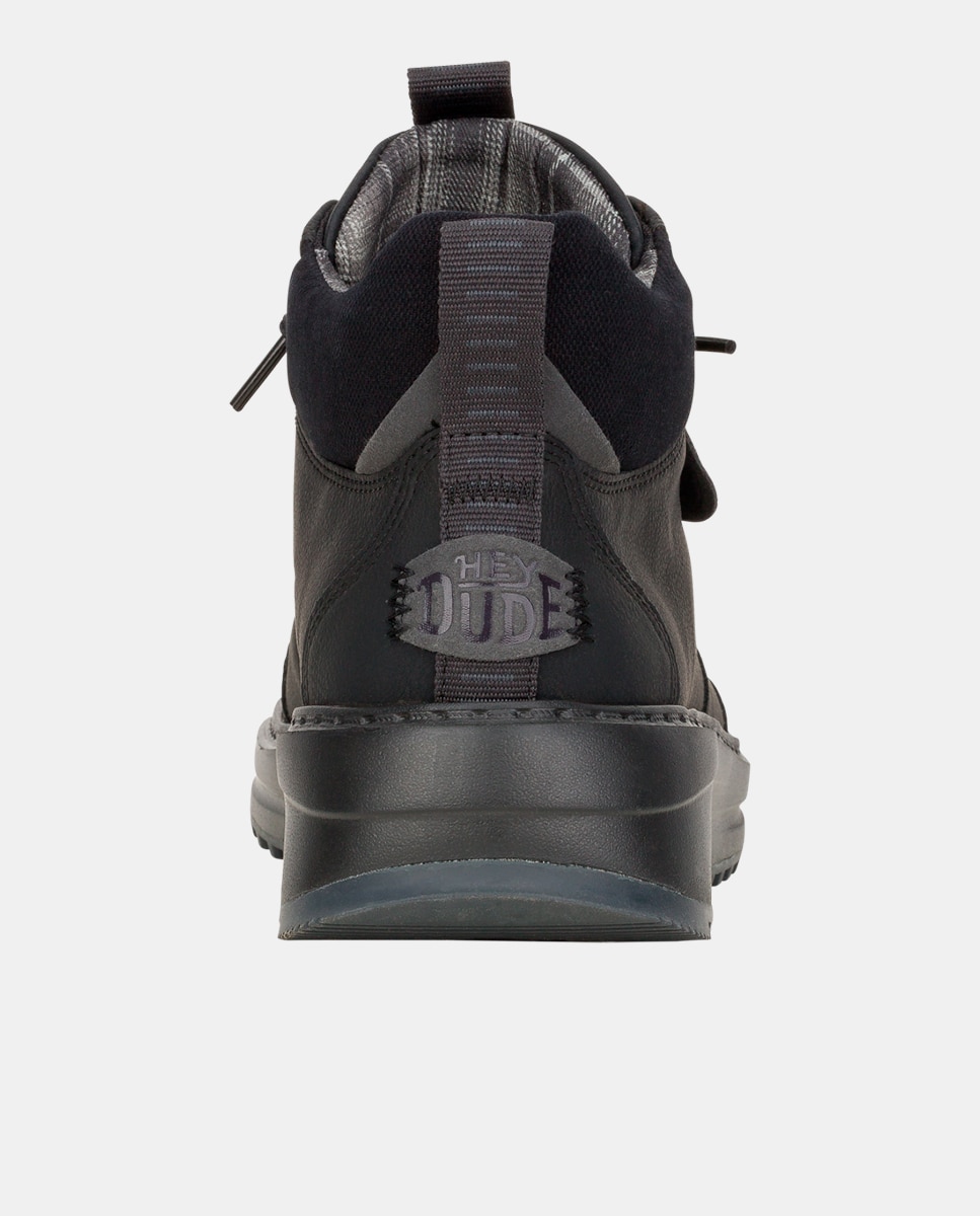 Botins de Cordões com Sola de Tacos Preto-6