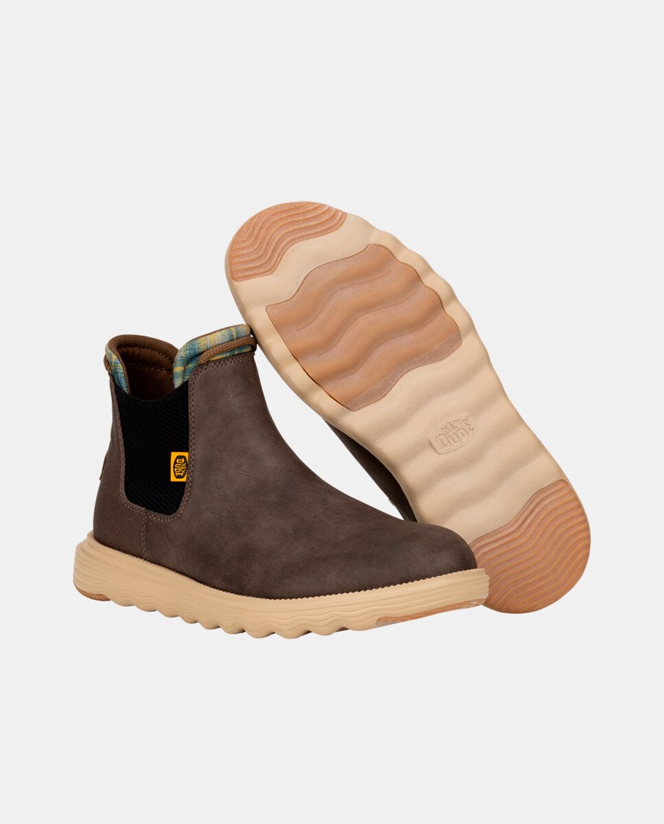 Botins Repelentes À Água Castanho-3