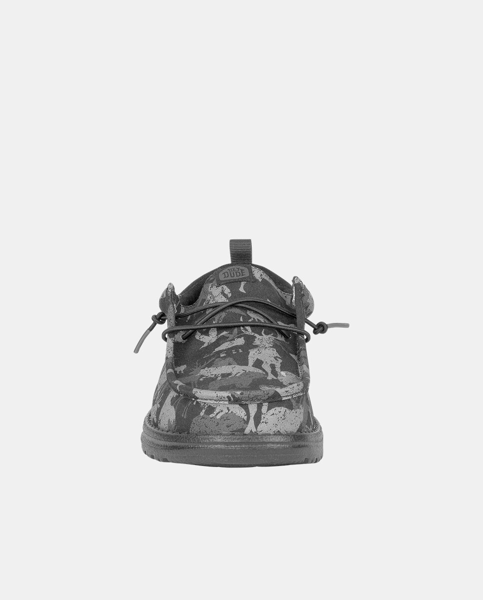 Sapatos de Cordões em Lona com Estampado de Camuflagem Multicolor-4