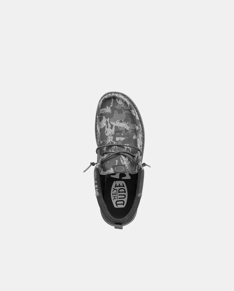 Sapatos de Cordões em Lona com Estampado de Camuflagem Multicolor-6