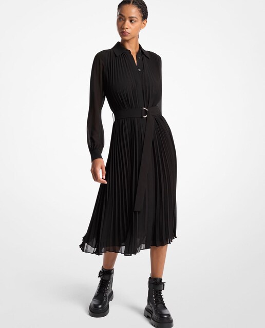 Imagem 0 de Vestido Tipo Camisa com Cinto em Conjunto