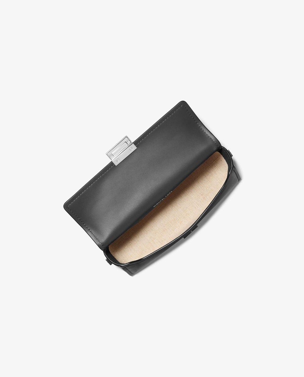 Mala de Ombro Ludlow de Pele Preto-2