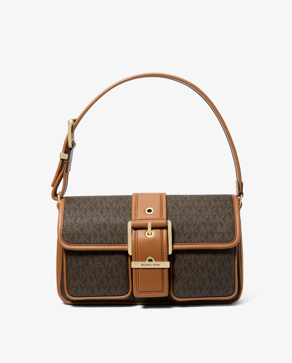 Mala de Ombro Colby com Fivela Castanho-1